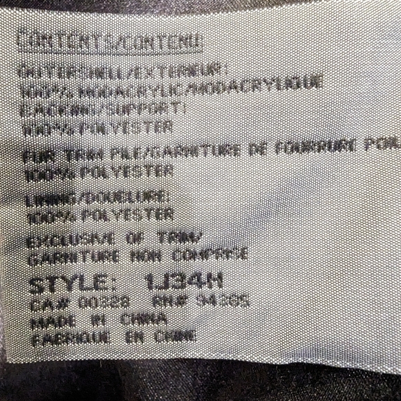 NOVELTI Black Modacrylic Luxury Cuddly Soft Faux Fur Coat. Size 5/6 - Picture 12 of 13